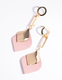 Blush Petal Drop Earrings - link has visual effect only