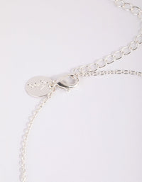Silver Butterfly Choker Necklace - link has visual effect only
