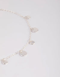 Silver Circle Choker Necklace - link has visual effect only