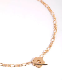 Gold Daisy Fob Necklace - link has visual effect only