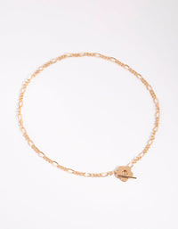 Gold Daisy Fob Necklace - link has visual effect only