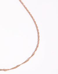 Rose Gold Long Rope Chain Necklace - link has visual effect only