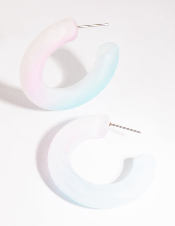 Smooth Faded Hoop Earrings