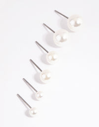 Mixed Pearl Stud Earring Pack - link has visual effect only