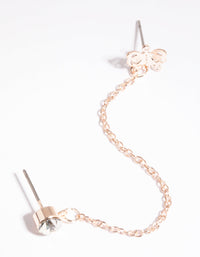 Rose Gold Butterfly Stud Earrings - link has visual effect only