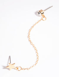 Gold Chain Earrings - link has visual effect only
