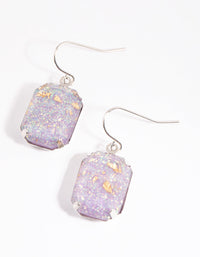 Purple Stone Drop Earrings - link has visual effect only
