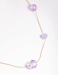 Gouden hangende lange ketting - link has visual effect only