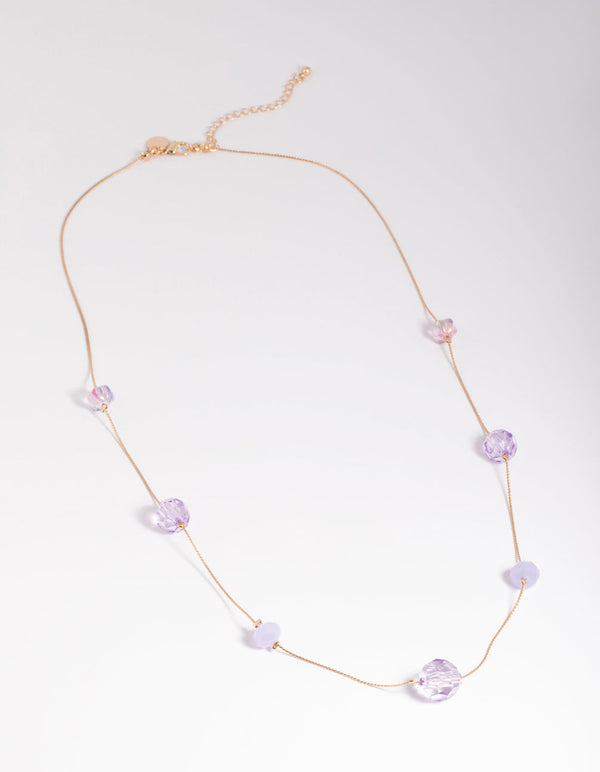 Gouden hangende lange ketting