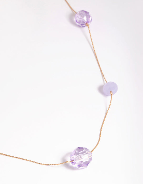 Gouden hangende lange ketting