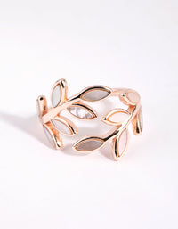 Rose Gold Pink Enamel Butterfly Ring - link has visual effect only