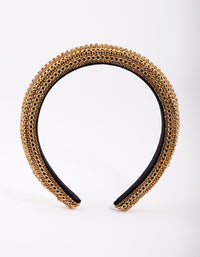 Diamante and Chain Alice Band - link has visual effect only