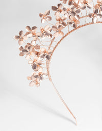 Rose Gold Metal Flower Crown - link has visual effect only