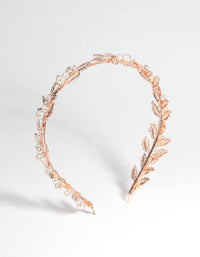 Rose Gold Vine and Pearl Alice Band - link has visual effect only