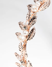 Rose Gold Vine and Pearl Alice Band - link has visual effect only