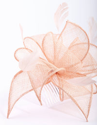 Blush Feather Straw Clip - link has visual effect only