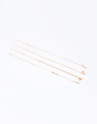 Gold Beaded Bracelet and Anklet Pack - link has visual effect only