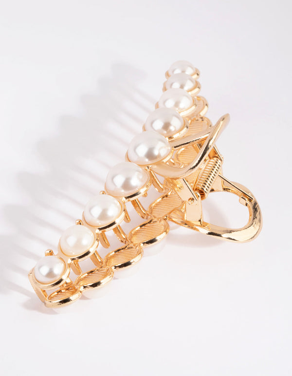 Gold Pearl Lady Finger Claw