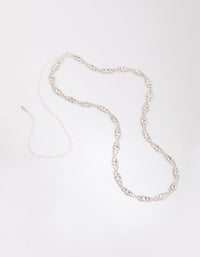 Silver Infinity Diamante Detail Belt - link has visual effect only