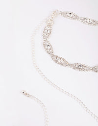 Silver Infinity Diamante Detail Belt - link has visual effect only