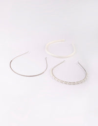 Silver Diamon and Pearl Alice Band - link has visual effect only