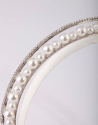 Silver Diamon and Pearl Alice Band - link has visual effect only