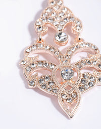 Rose Gold Vintage Drop Earrings - link has visual effect only