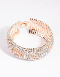 Rose Gold Statement Cupchain Bracelet - link has visual effect only