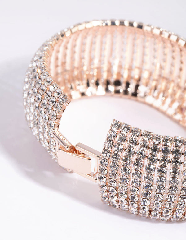 Rose Gold Statement Cupchain Bracelet