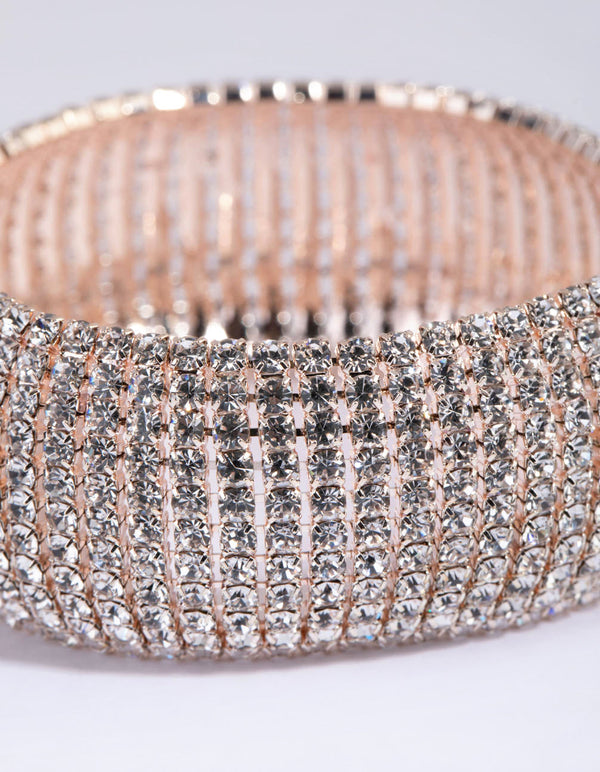 Rose Gold Statement Cupchain Bracelet