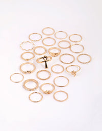 Gold Diamante Ring Pack - link has visual effect only