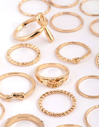 Gold Diamante Ring Pack - link has visual effect only