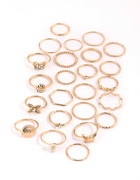 Diamante Bloemen Ring Pakket - link has visual effect only