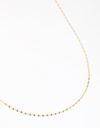 Gold Plated Medium Detailed Chain Necklace - link has visual effect only