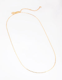 Gold Plated Medium Detailed Chain Necklace - link has visual effect only