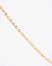 Gold Plated Medium Detailed Chain Necklace - link has visual effect only