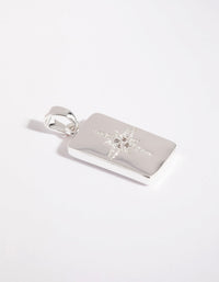 Silver Plated Cubic Zirconia Celestial Charm - link has visual effect only