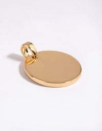Gold Plated Clean Disc Charm - link has visual effect only
