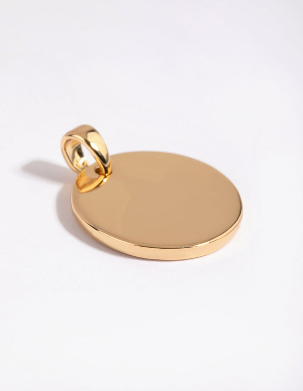 Gold Plated Clean Disc Charm