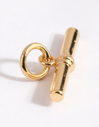 Gold Plated Fob Charm - link has visual effect only