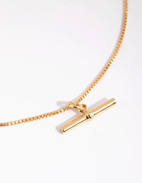 Gold Plated Fob Charm - link has visual effect only