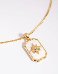 Gold Plated Shell Inlay Charm - link has visual effect only