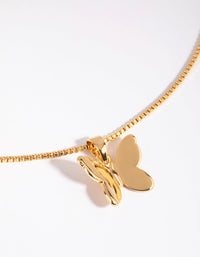 Gold Plated Butterfly Charm - link has visual effect only