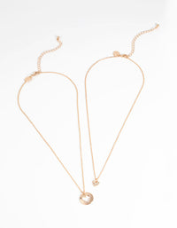 Gold Heart Necklace Set - link has visual effect only