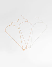 Mixed Metal Snake Necklace Set - link has visual effect only