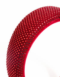 Festive Red Diamante Headband - link has visual effect only