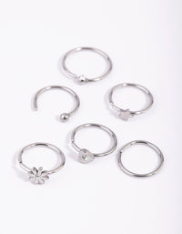 Surgical Steel Femme Nose Studs - link has visual effect only