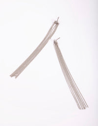 Silver Rhombus Drop Earrings - link has visual effect only