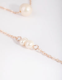 Rose Gold Pearl Layered Necklace - link has visual effect only