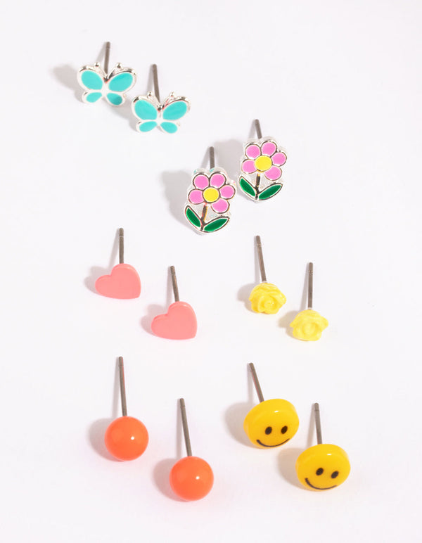 Kids Smile Garden Stud Earring Pack